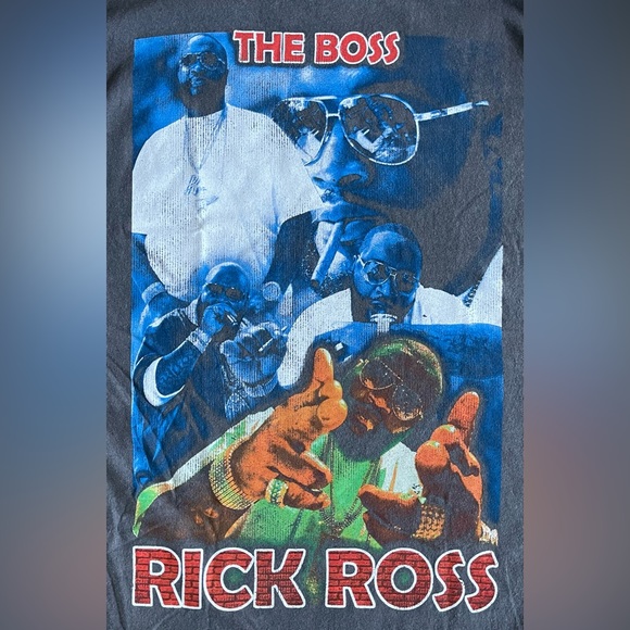 NWT RICK ROSS THE BOSS Graphic Tee Shirt URBAN OUTFITTERS Size L XL - Picture 3 of 5
